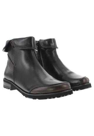 TUBER - Stilvolle Lederstiefelette mit raffiniertem Schaftdetail