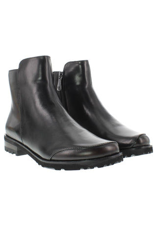 TIGRIDA - Puristische Lederstiefelette mit modernem Antik-Finish