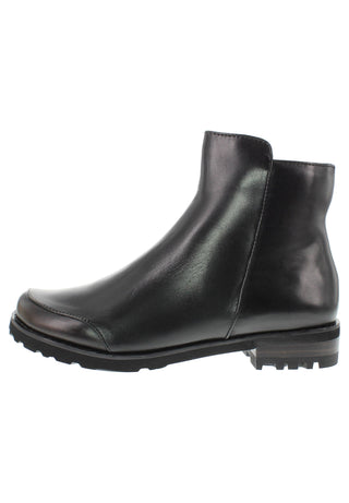 TIGRIDA - Puristische Lederstiefelette mit modernem Antik-Finish