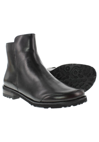 TIGRIDA - Puristische Lederstiefelette mit modernem Antik-Finish