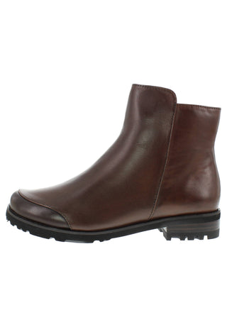 TIGRIDA - Puristische Lederstiefelette mit modernem Antik-Finish