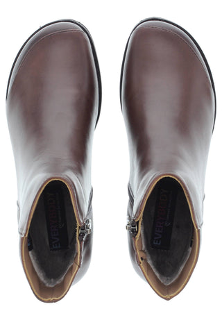 TIGRIDA - Puristische Lederstiefelette mit modernem Antik-Finish