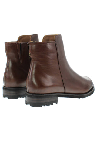 TIGRIDA - Puristische Lederstiefelette mit modernem Antik-Finish