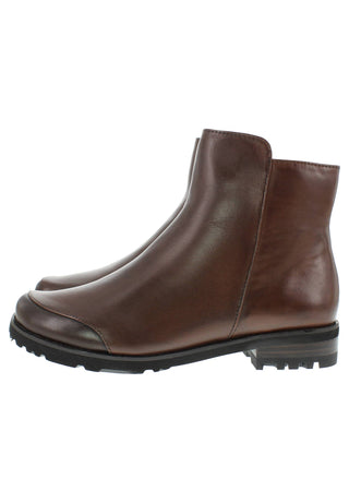 TIGRIDA - Puristische Lederstiefelette mit modernem Antik-Finish