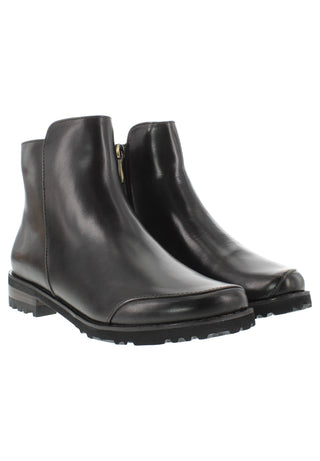 TIGRIDA - Puristische Lederstiefelette mit modernem Antik-Finish