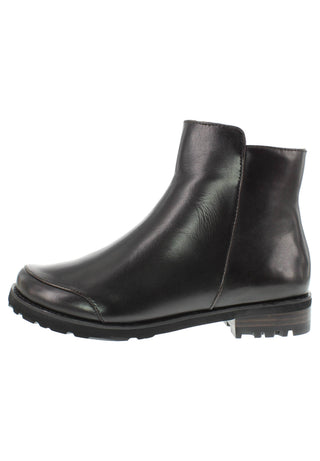 TIGRIDA - Puristische Lederstiefelette mit modernem Antik-Finish