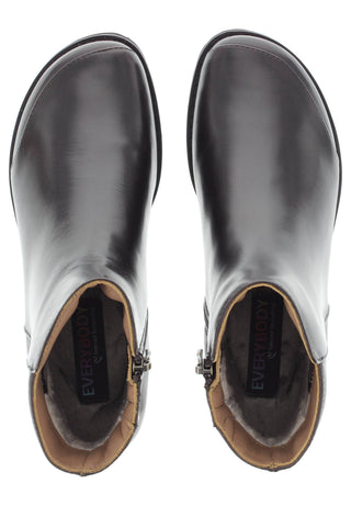 TIGRIDA - Puristische Lederstiefelette mit modernem Antik-Finish