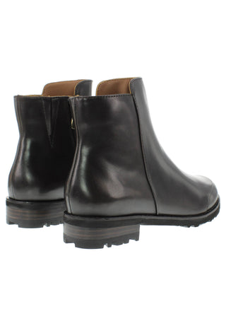 TIGRIDA - Puristische Lederstiefelette mit modernem Antik-Finish