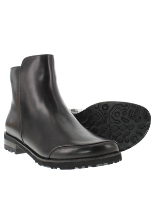 TIGRIDA - Puristische Lederstiefelette mit modernem Antik-Finish