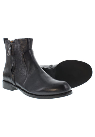 AYUNA - Coole Echtleder Stiefelette Lederfutter