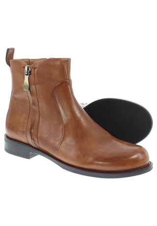 AYUNA - Coole Echtleder Stiefelette Lederfutter