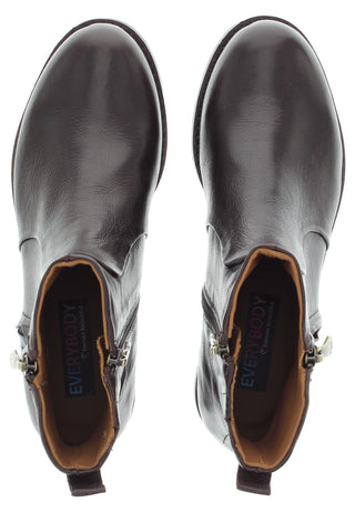 AYUNA - Coole Echtleder Stiefelette Lederfutter