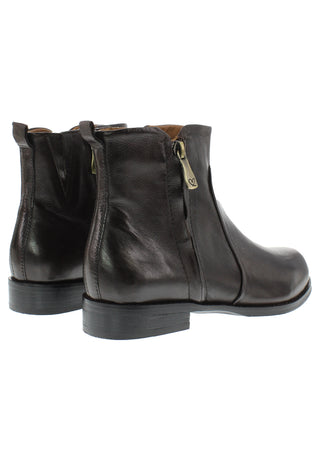 AYUNA - Coole Echtleder Stiefelette Lederfutter