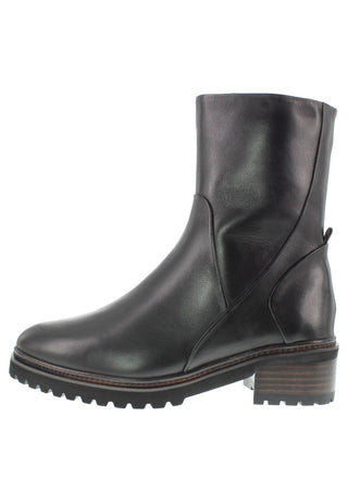 GEMA - Moderne Lederstiefelette mit leichtem Plateau und markanter Rahmenoptik