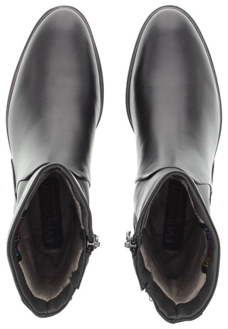 GEMA - Moderne Lederstiefelette mit leichtem Plateau und markanter Rahmenoptik