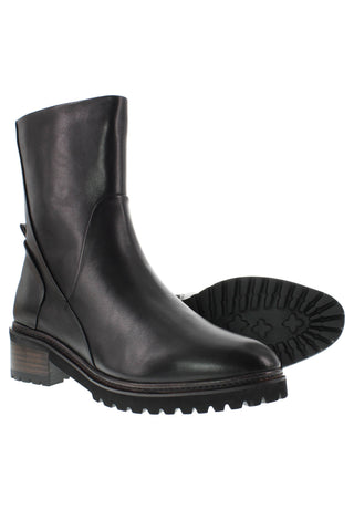 GEMA - Moderne Lederstiefelette mit leichtem Plateau und markanter Rahmenoptik