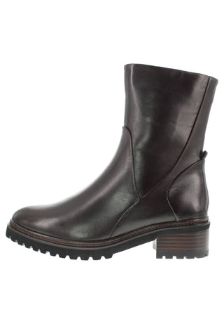 GEMA - Moderne Lederstiefelette mit leichtem Plateau und markanter Rahmenoptik