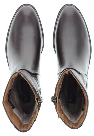 GEMA - Moderne Lederstiefelette mit leichtem Plateau und markanter Rahmenoptik