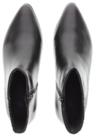 LARISSA - elegante Lederstiefelette mit verdecktem Gummizug