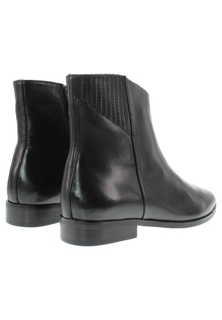 LARISSA - elegante Lederstiefelette mit verdecktem Gummizug
