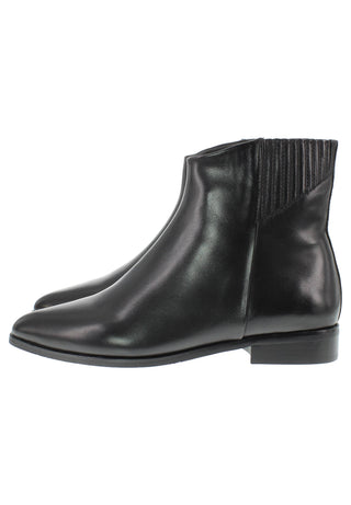 LARISSA - elegante Lederstiefelette mit verdecktem Gummizug