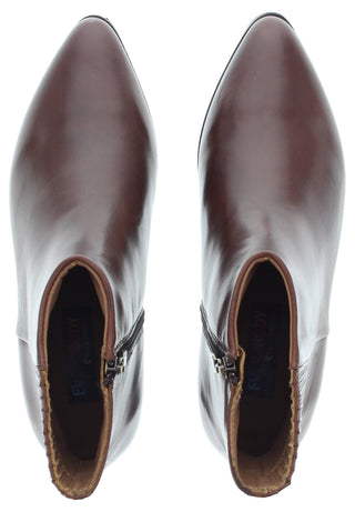 LARISSA - elegante Lederstiefelette mit verdecktem Gummizug
