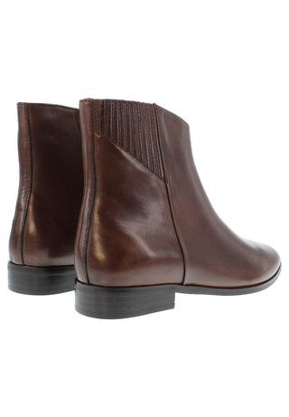 LARISSA - elegante Lederstiefelette mit verdecktem Gummizug