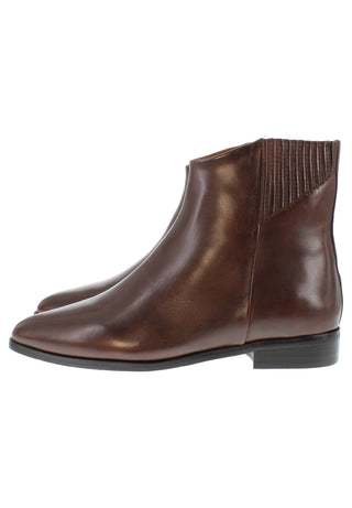 LARISSA - elegante Lederstiefelette mit verdecktem Gummizug