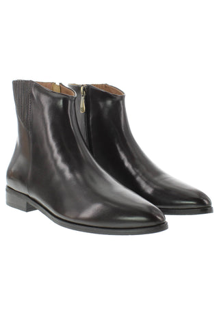 LARISSA - elegante Lederstiefelette mit verdecktem Gummizug
