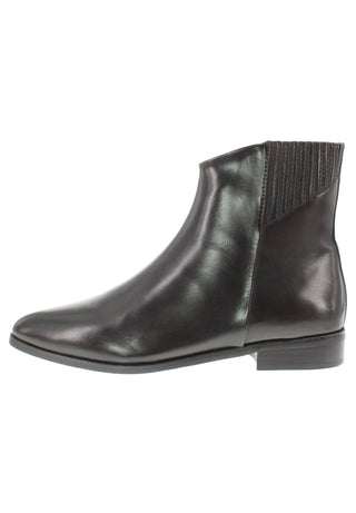 LARISSA - elegante Lederstiefelette mit verdecktem Gummizug