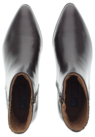 LARISSA - elegante Lederstiefelette mit verdecktem Gummizug