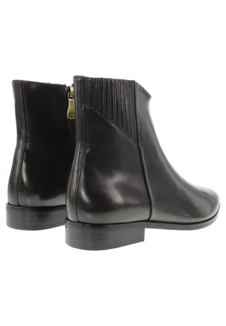 LARISSA - elegante Lederstiefelette mit verdecktem Gummizug