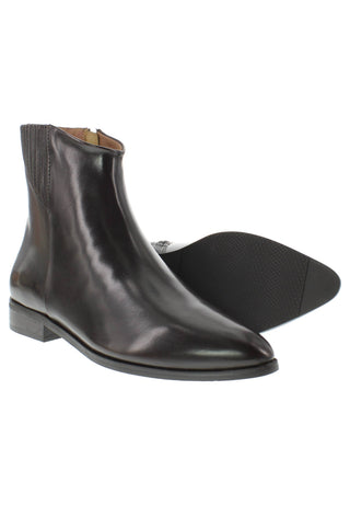 LARISSA - elegante Lederstiefelette mit verdecktem Gummizug