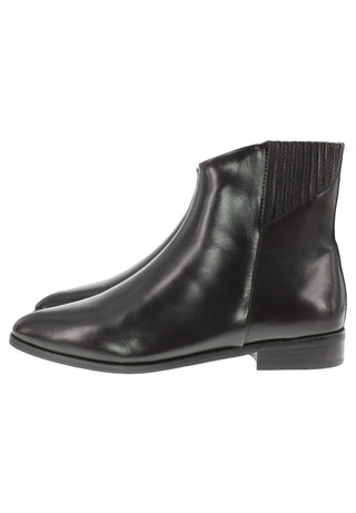 LARISSA - elegante Lederstiefelette mit verdecktem Gummizug