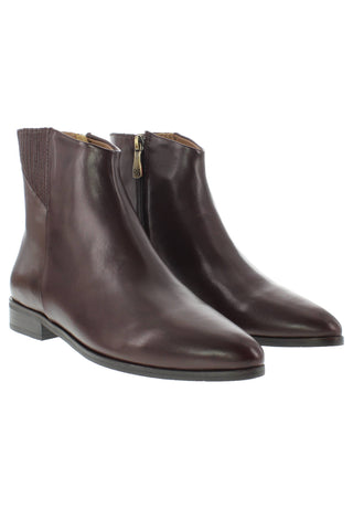 LARISSA - elegante Lederstiefelette mit verdecktem Gummizug