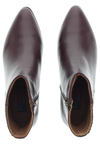 LARISSA - elegante Lederstiefelette mit verdecktem Gummizug