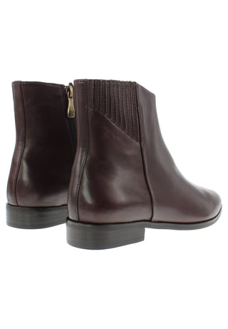 LARISSA - elegante Lederstiefelette mit verdecktem Gummizug