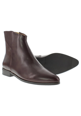 LARISSA - elegante Lederstiefelette mit verdecktem Gummizug