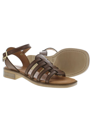VIRGILIA - hochwertige Damensandalette in Riemchen-Optik